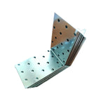 Pack 12 Escuadras Soporte Esquinero Muebles 100x100x60x2mm Plateado