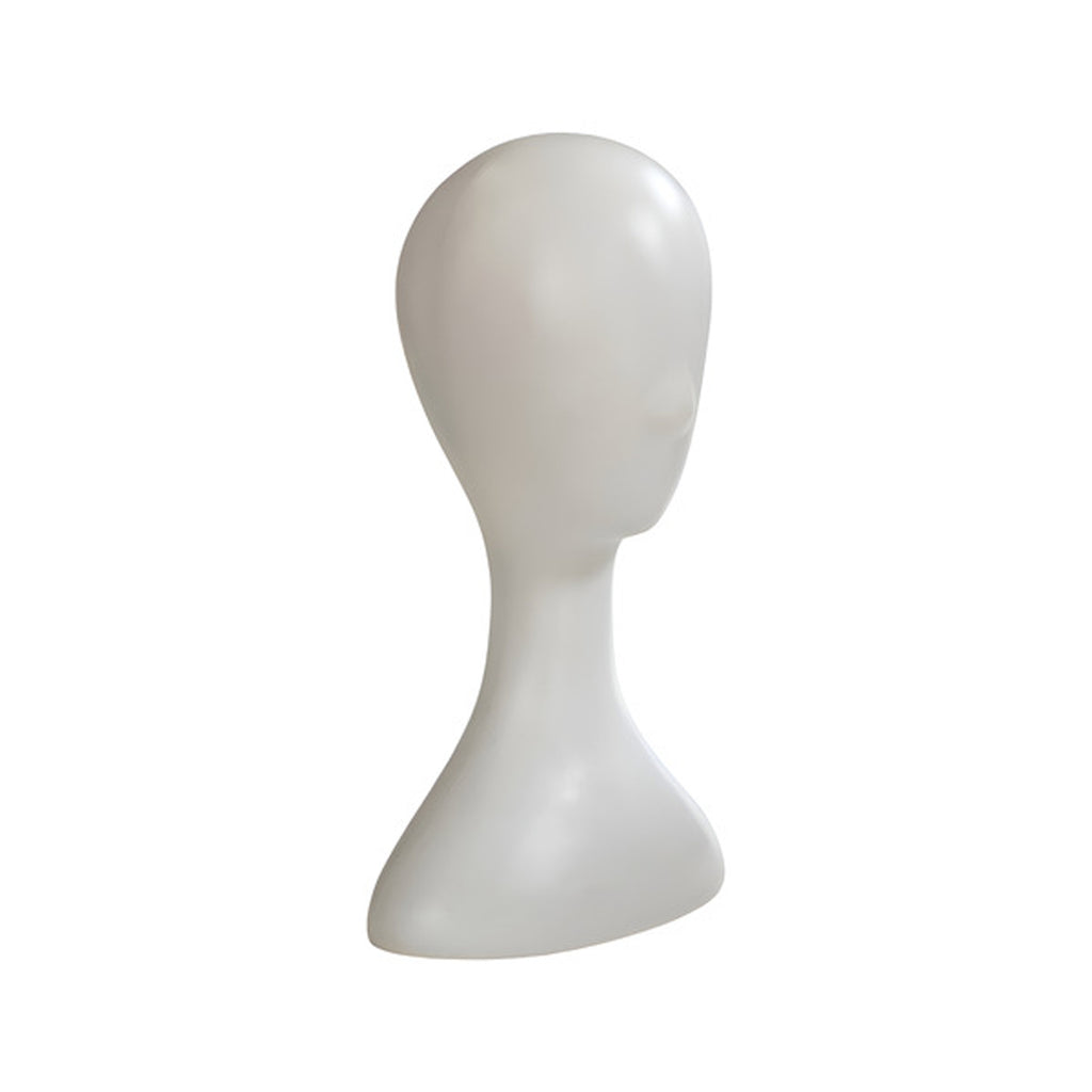 Cabeza Maniquí Exhibidora Pelucas Sombreros Color Blanco