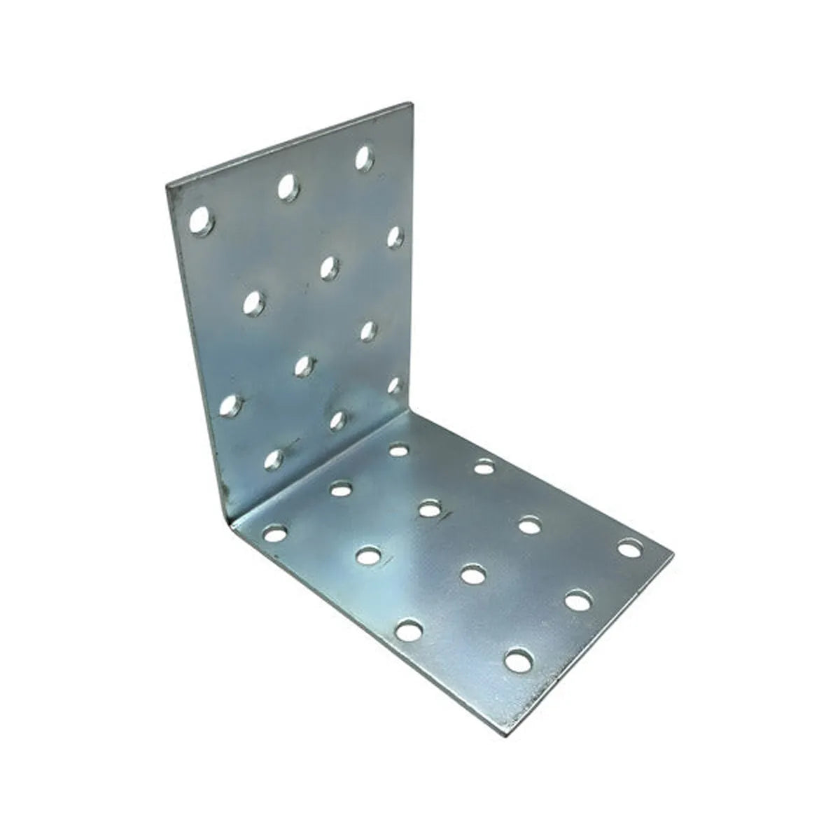 Pack 12 Escuadras Soporte Esquinero Muebles 80x80x60x2mm Plateado