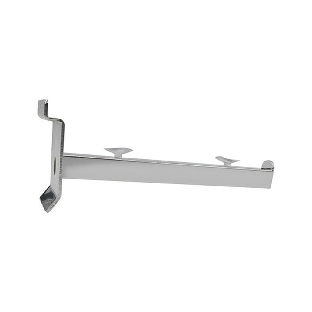 Gancho Soporte Repisa 40,5cm Panel Ranurado Metálico, 12 Unidades