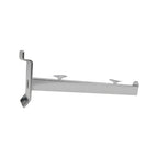 Gancho Soporte Repisa 40,5cm Panel Ranurado Metálico, 12 Unidades