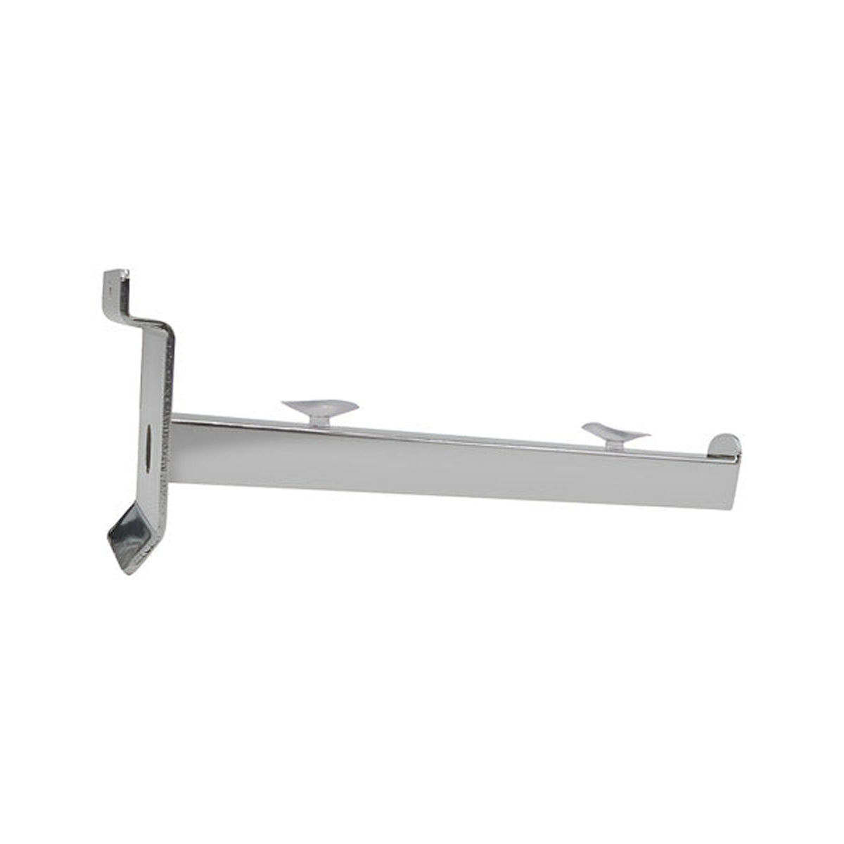 Gancho Soporte Repisa 40,5cm Panel Ranurado Metálico, 12 Unidades