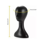 Cabeza Maniquí para Pelucas Sombreros Pack 3, Negro-Blanco-Beige