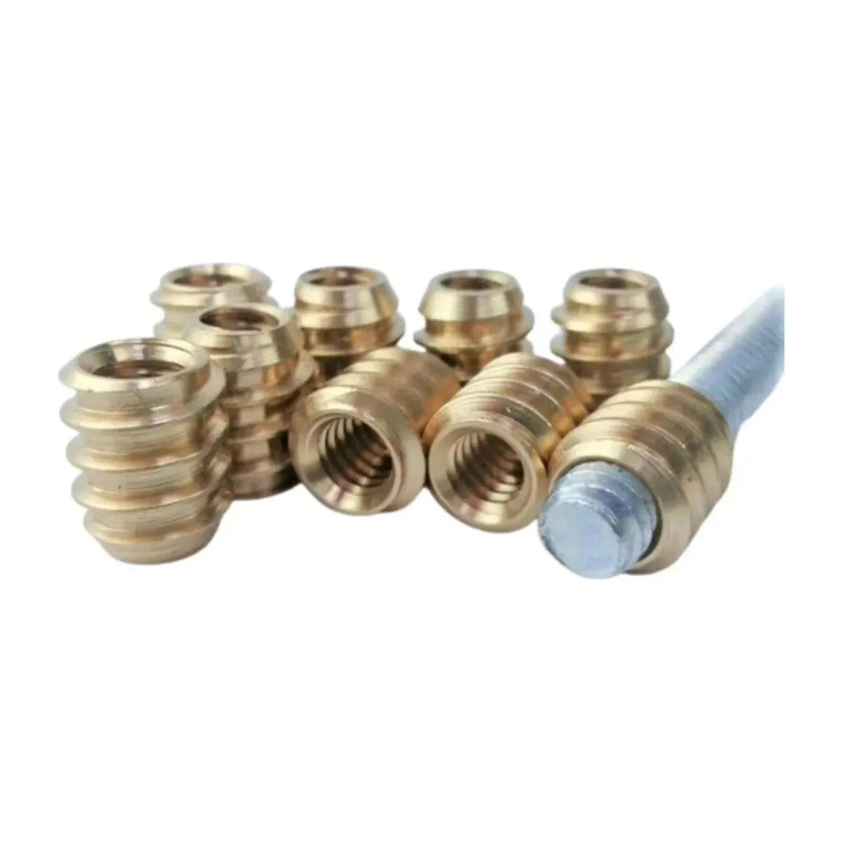 Insertos Enroscados Para Madera 3/8. 12 Unidades