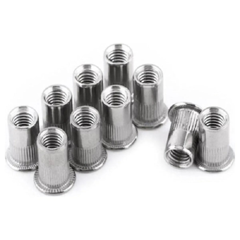 Pack 50 Tuercas Remachable M4 Cabeza Plana