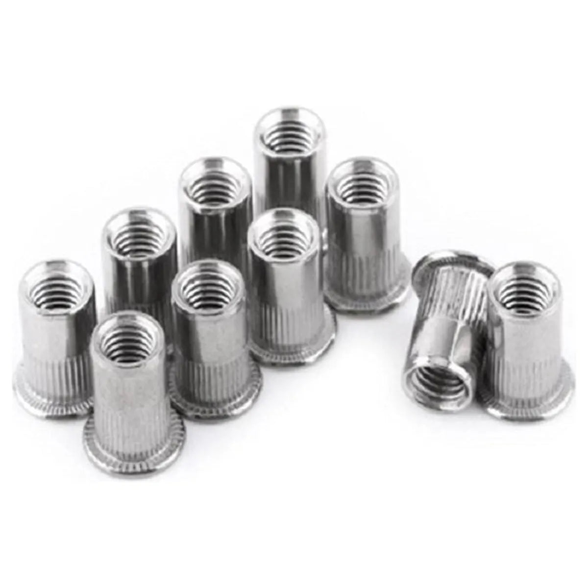 Pack 50 Tuercas Remachable M4 Cabeza Plana