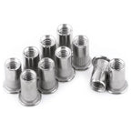 Pack 50 Tuercas Remachable M6 Cabeza Plana