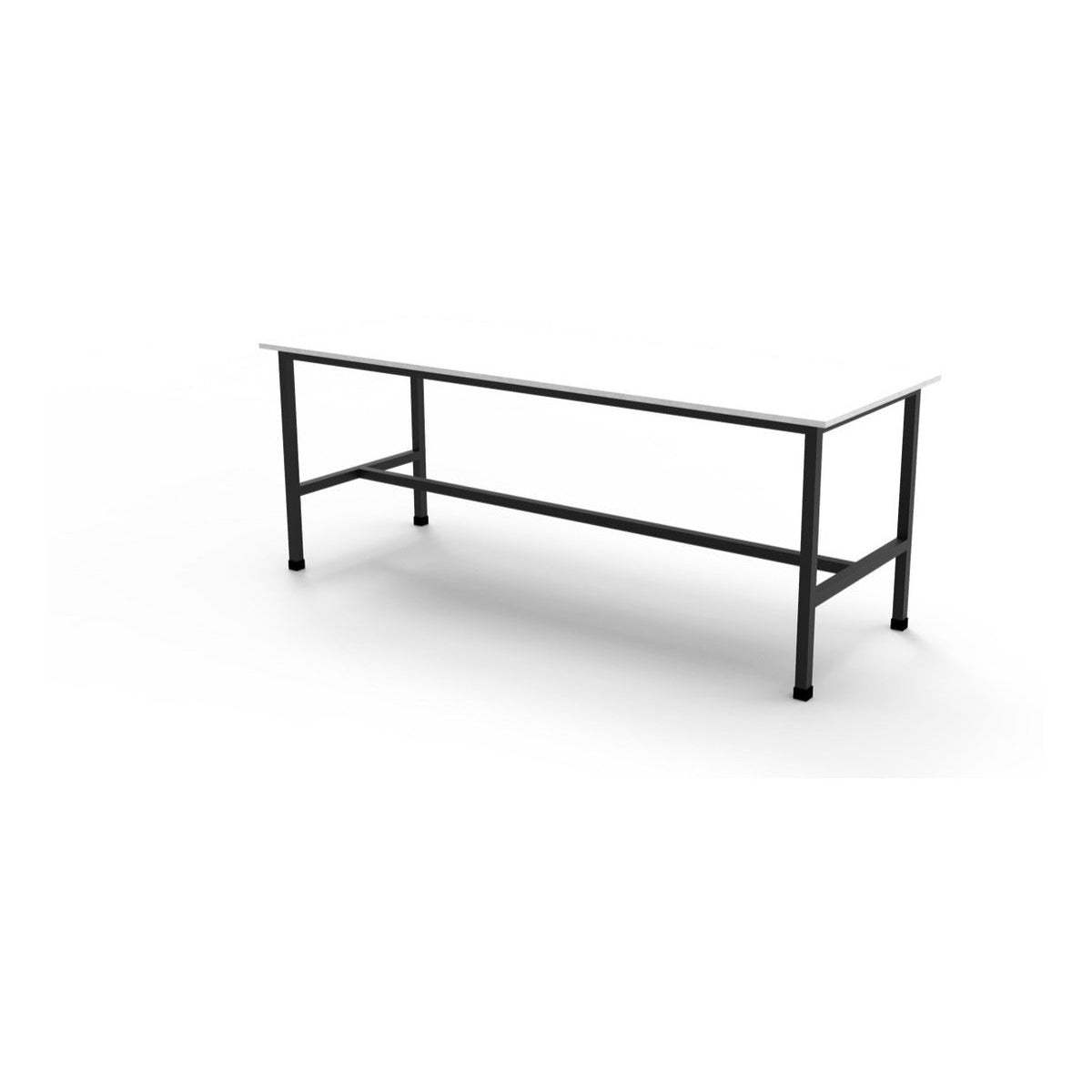 Mesón De Trabajo Cubierta Melaminica Base Metálica 240x90cm