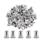 Pack 50 Tuercas Remachable M6 Cabeza Plana