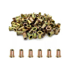 Pack 50 Tuercas Remachable M6 Cabeza Plana