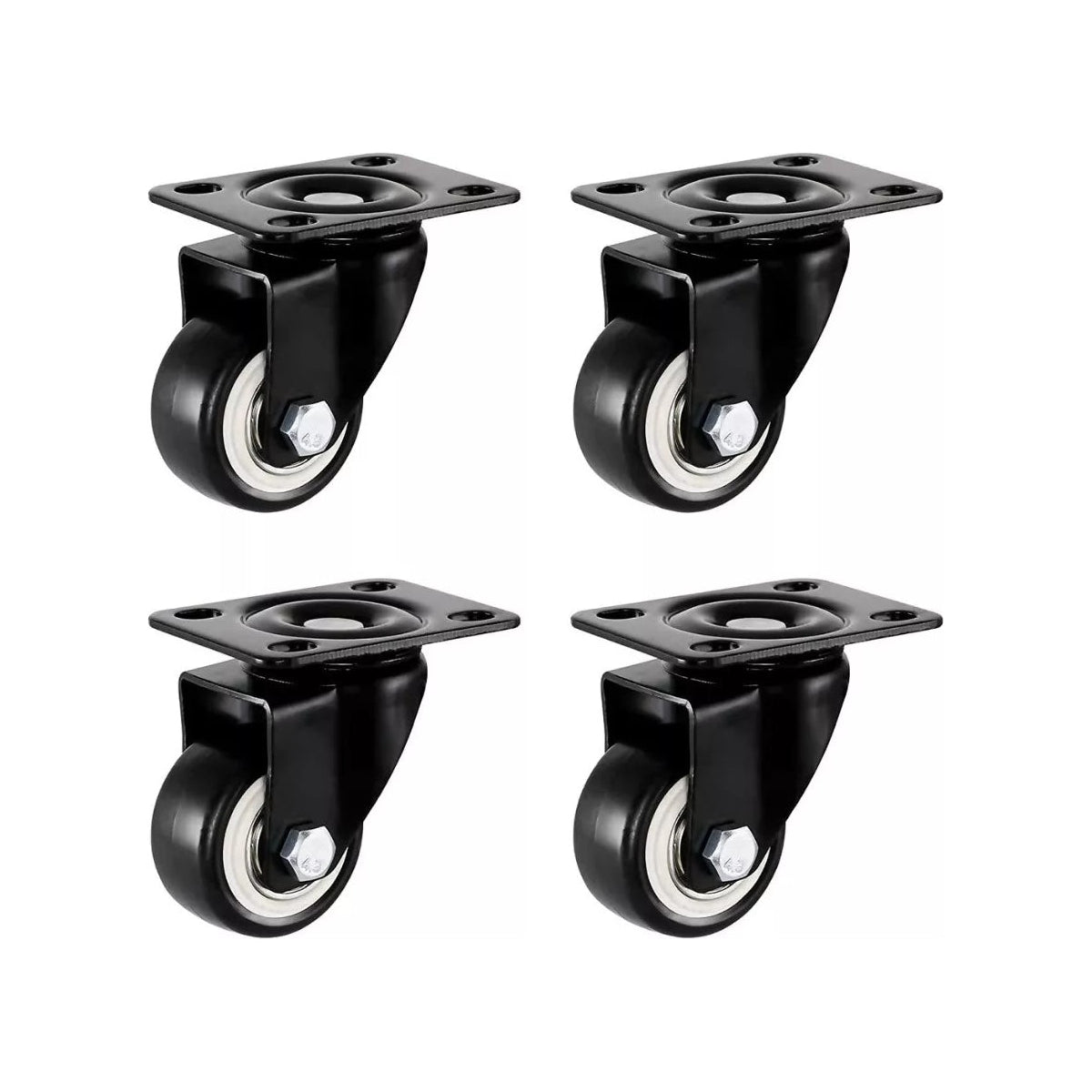 Pack 4 Ruedas Giratorias 2pulg Con Rodamiento