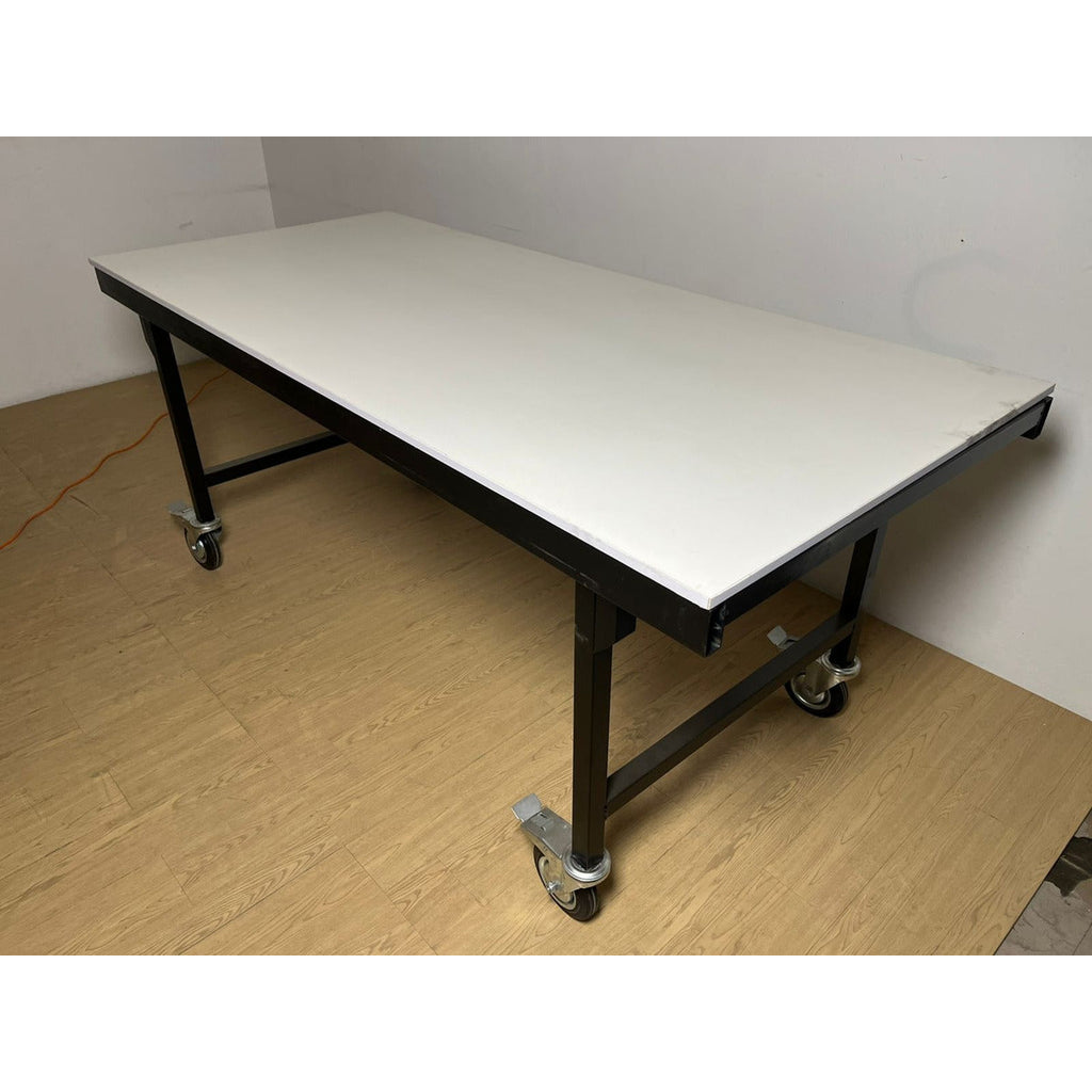 Mesón De Trabajo Reforzado Pro Con Ruedas 180x80cm