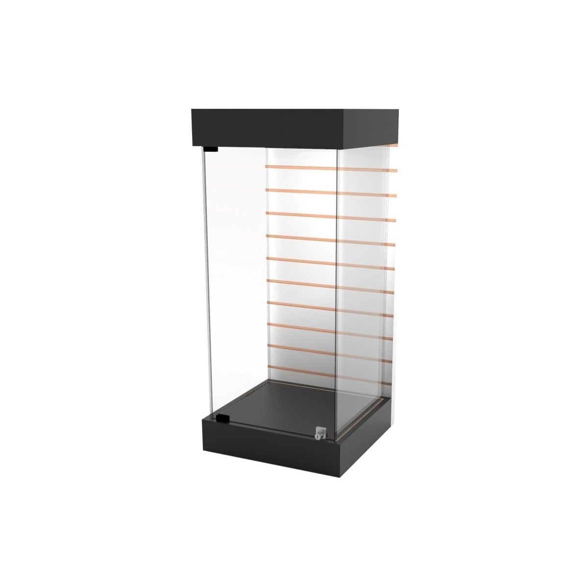 Vitrina Fondo De Panel Ranurado Para Exhibición 40x40x100cm