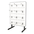 Exhibidor Ranurado  Melaminico 40x60 + 9 Gancheras De 10 Cm