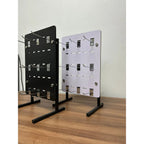Exhibidor Ranurado  Melaminico 30x40 + 9 Gancheras De 10 Cm