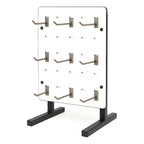 Exhibidor Ranurado  Melaminico 30x40 + 9 Gancheras De 10 Cm
