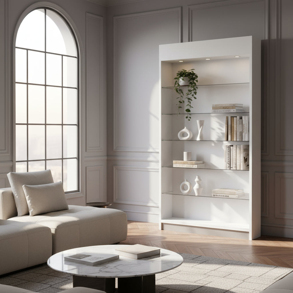 Trasera Estante Para Exhibición 126x30x230cm