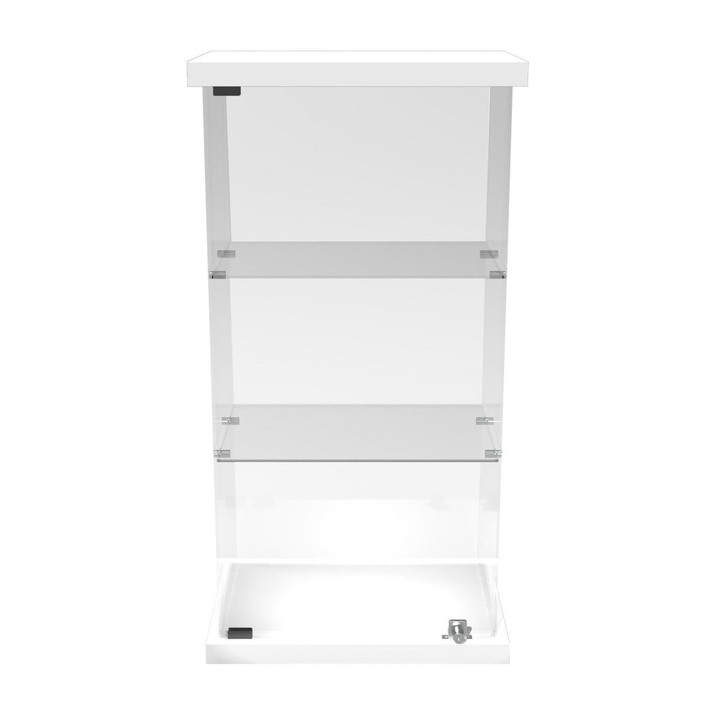 Vitrina Panorámica Para Mesa Con Dos Repisas 50x35x96cm