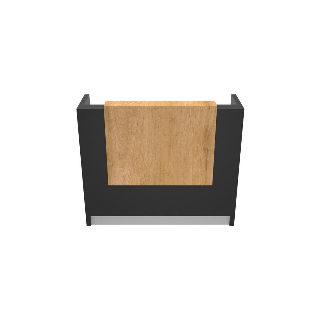 Mesón De Recepción Cerrado Con Mueble De Apoyo 136x46x112cm