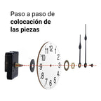 Mecanismo Maquinaria Reloj Mural + Manecillas 7/10cm