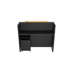 Mesón De Recepción Cerrado Con Mueble De Apoyo 136x46x112cm