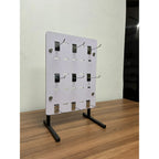 Exhibidor Ranurado  Melaminico 30x40 + 9 Gancheras De 10 Cm