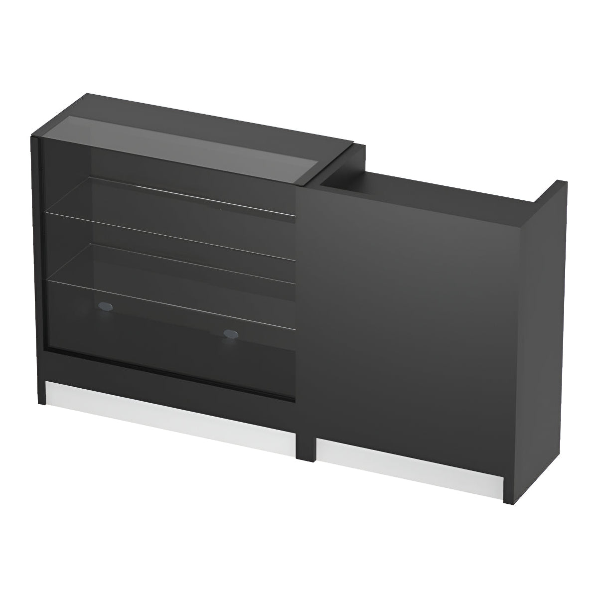 Vitrina Mostrador + Mueble De Caja 232x43x106cm