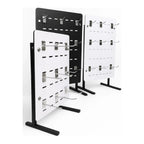 Exhibidor Ranurado  Melaminico 30x40 + 9 Gancheras De 10 Cm