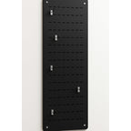 Panel Ranurado De Muro (40x120cm.)  + 9 Ganchos Cromados