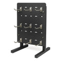Exhibidor Ranurado  Melaminico 30x40 + 9 Gancheras De 10 Cm