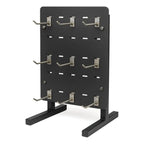 Exhibidor Ranurado  Melaminico 30x40 + 9 Gancheras De 10 Cm