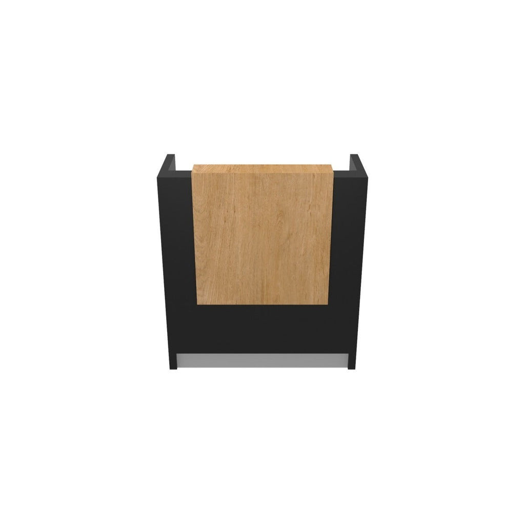 Mesón De Recepción Cerrado Con Mueble De Apoyo 106x46x112cm