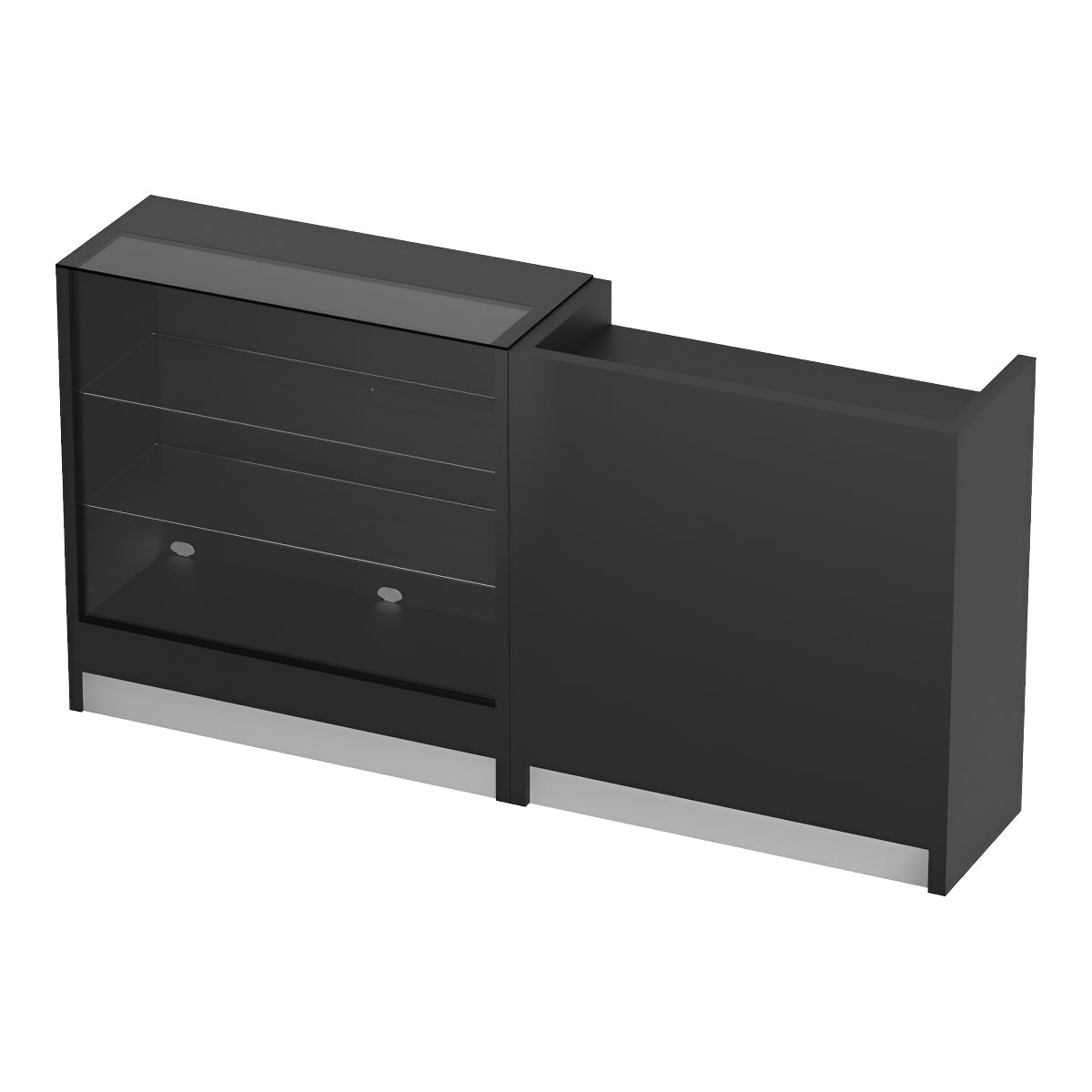 Vitrina Mostrador + Mueble De Caja 212x43x106cm