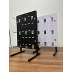 Exhibidor Ranurado  Melaminico 30x40 + 9 Gancheras De 10 Cm