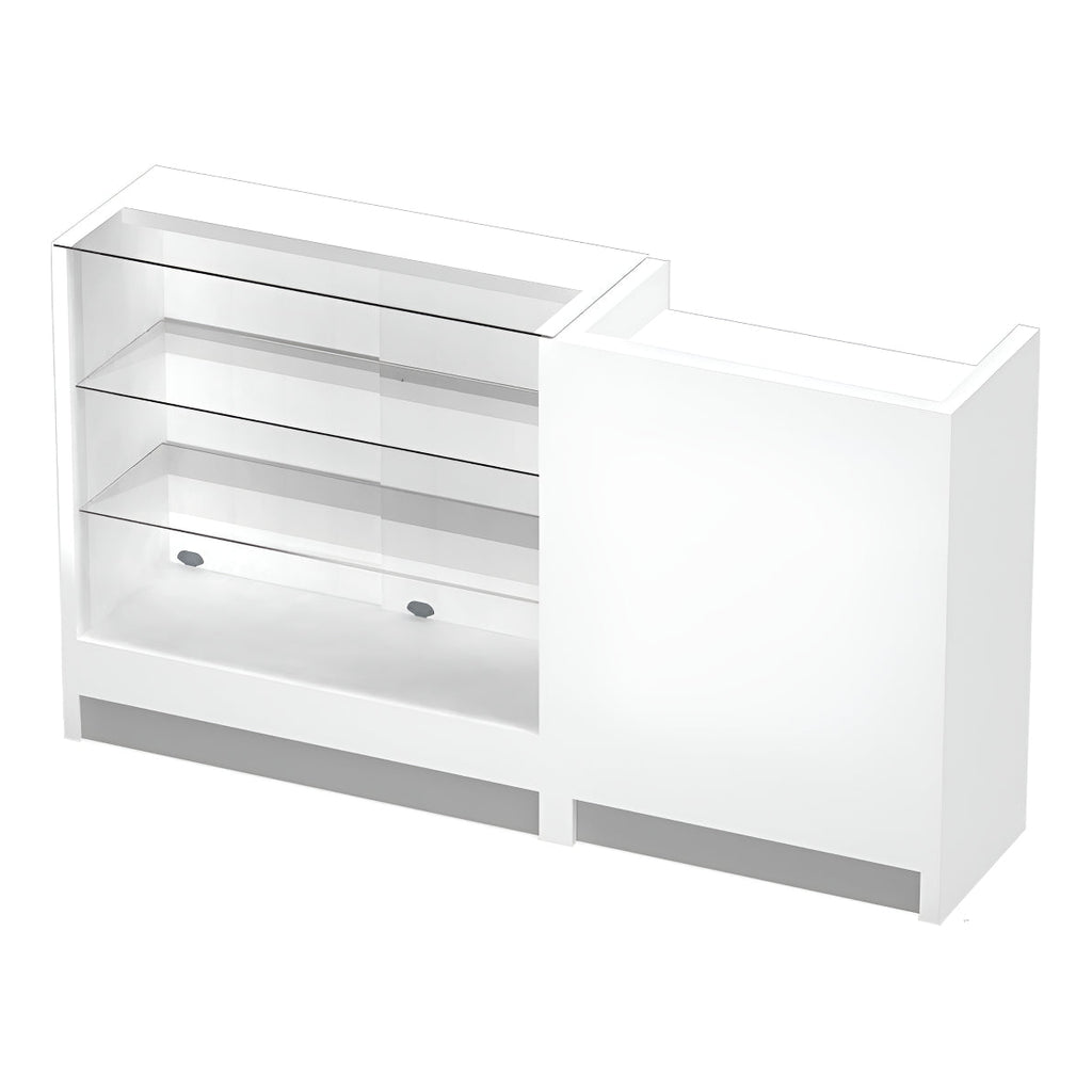 Vitrina Mostrador + Mueble De Caja 232x43x106cm