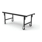 Mesón De Trabajo Reforzado Pro Con Ruedas 200x90cm