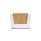 Mesón De Recepción Cerrado Con Mueble De Apoyo 136x46x112cm