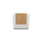 Mesón De Recepción Cerrado Con Mueble De Apoyo 106x46x112cm