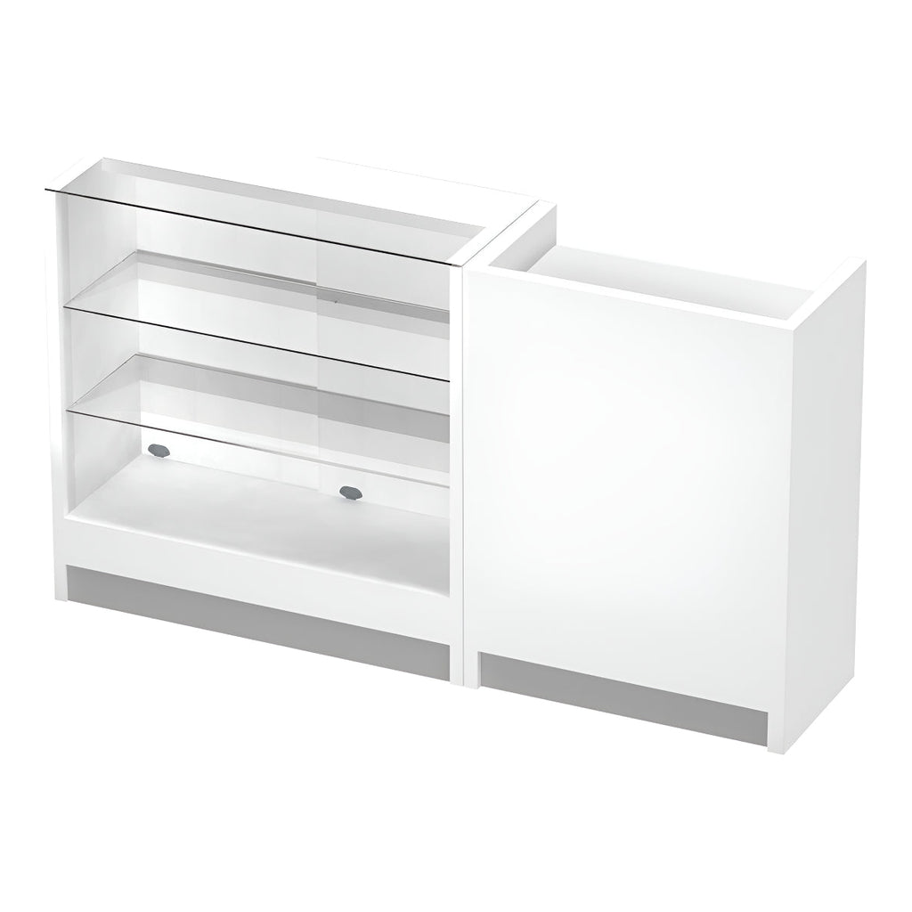 Vitrina Mostrador + Mueble De Caja 192x43x106cm