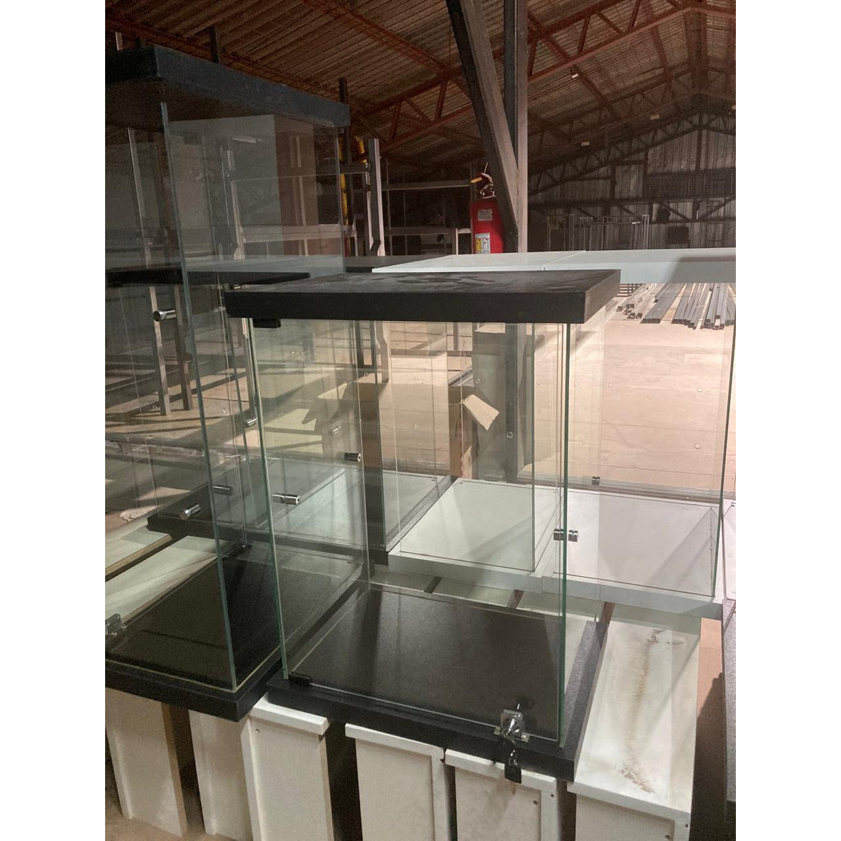 Vitrina Panorámica Para Mesa Con Una Repisa 50x35x66cm
