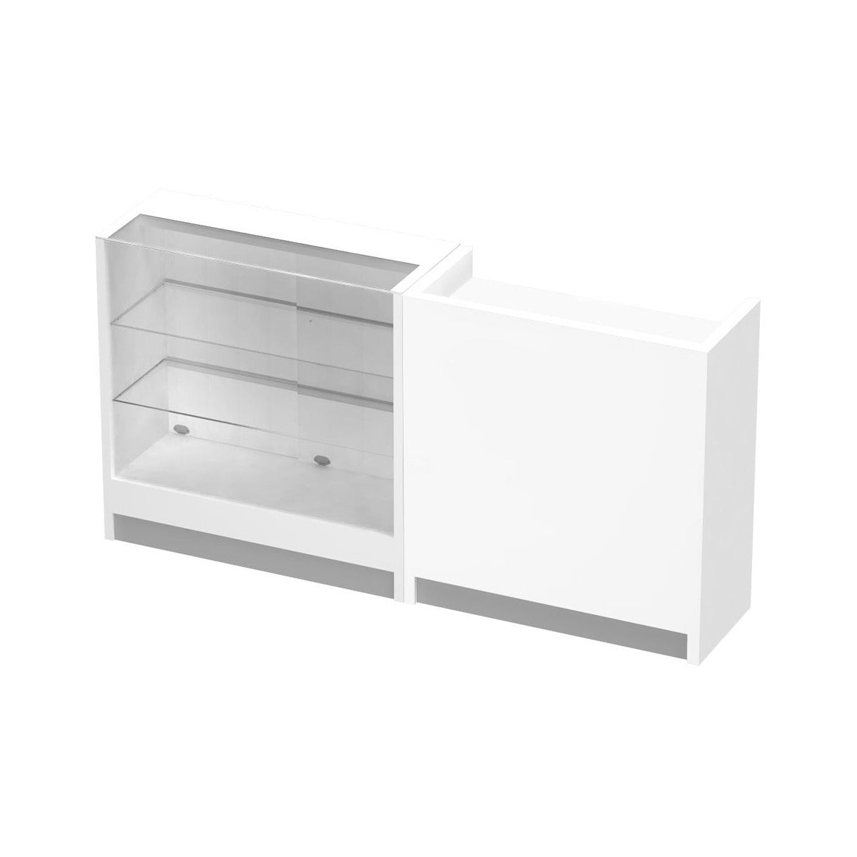 Vitrina Mostrador + Mueble De Caja 212x43x106cm