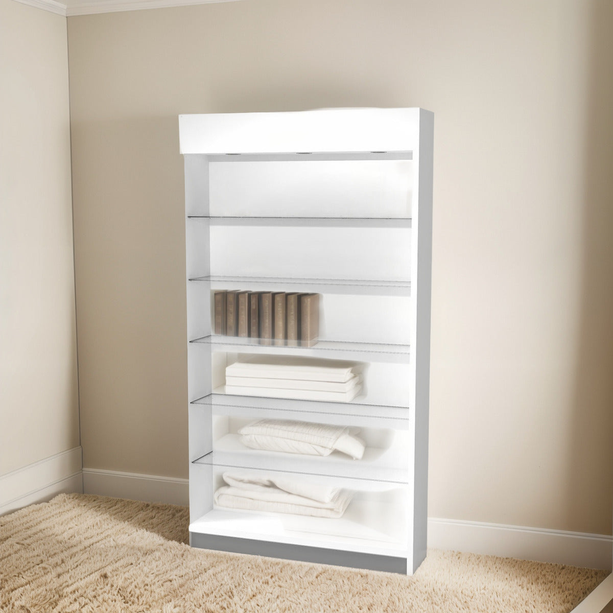 Trasera Estante Para Exhibición 126x30x230cm