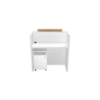 Mesón De Recepción Cerrado Con Mueble De Apoyo 106x46x112cm