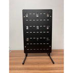 Exhibidor Ranurado  Melaminico 40x60 + 9 Gancheras De 10 Cm