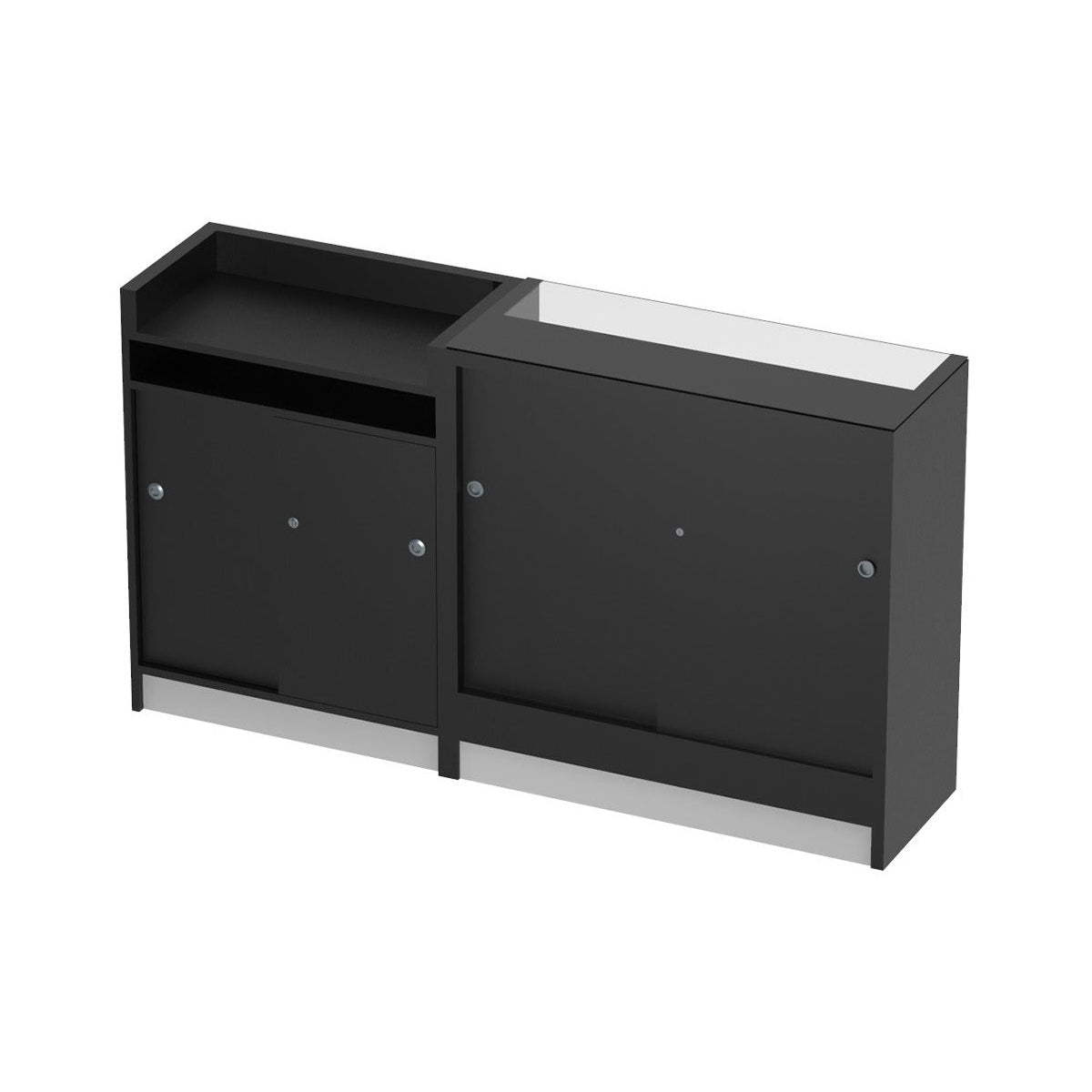 Vitrina Mostrador + Mueble De Caja 232x43x106cm