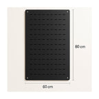 Panel Ranurado De Muro (60x80cm.)  + 9 Ganchos Cromados