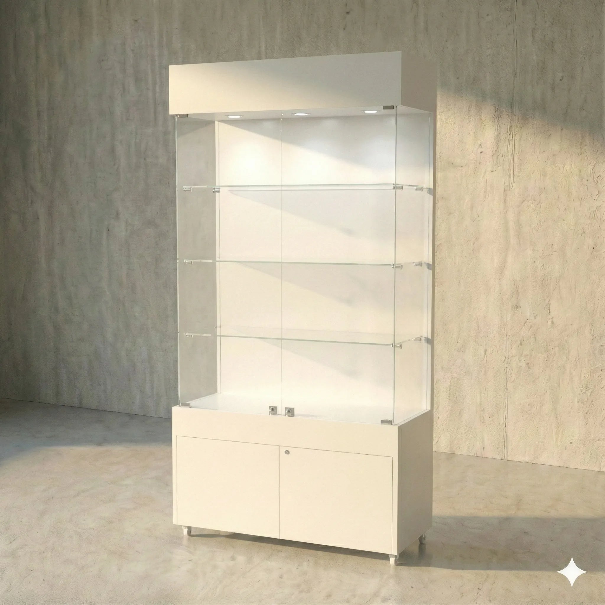 Vitrina 100x40 Liso CB Blanco