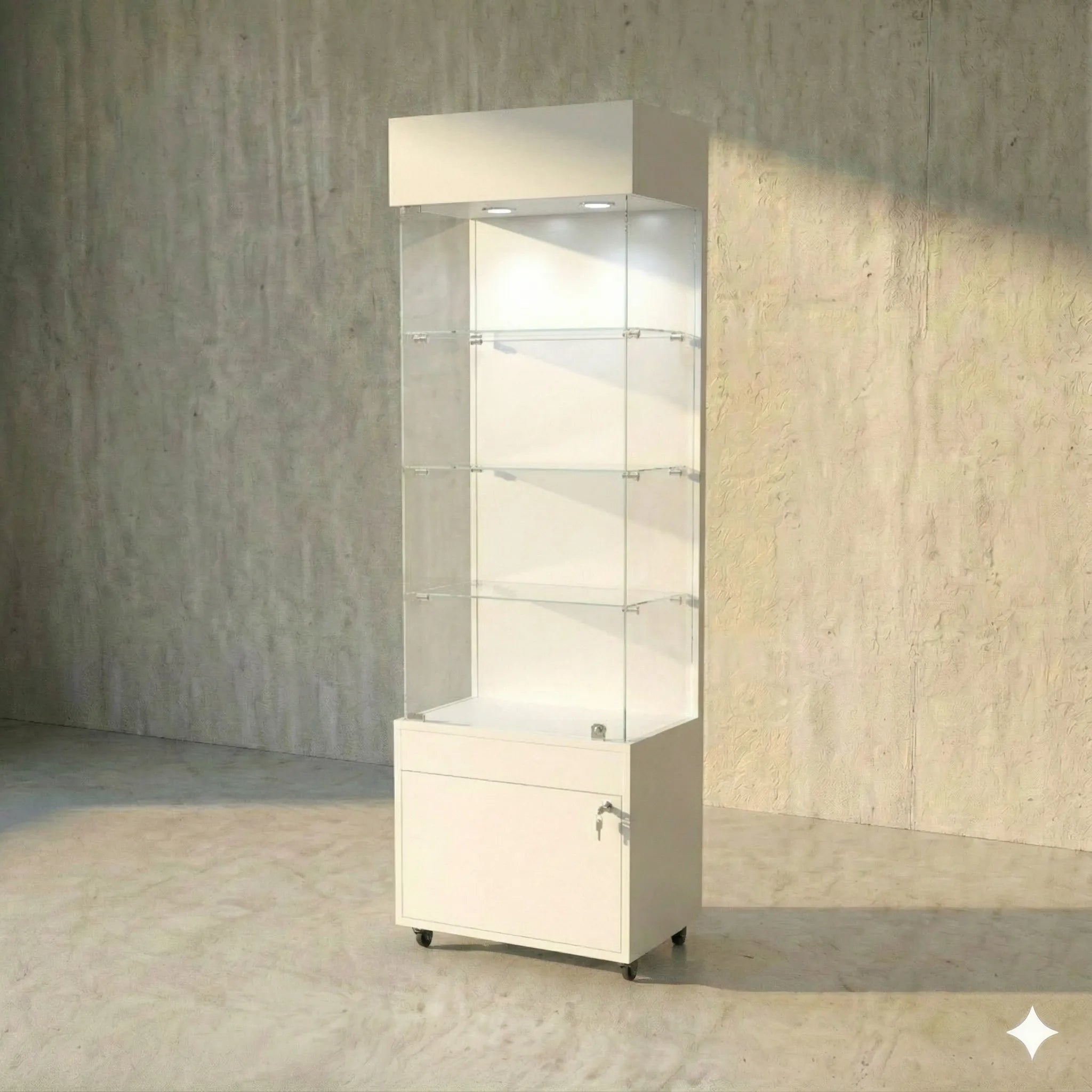 Vitrina 60x40 Liso CB Blanco