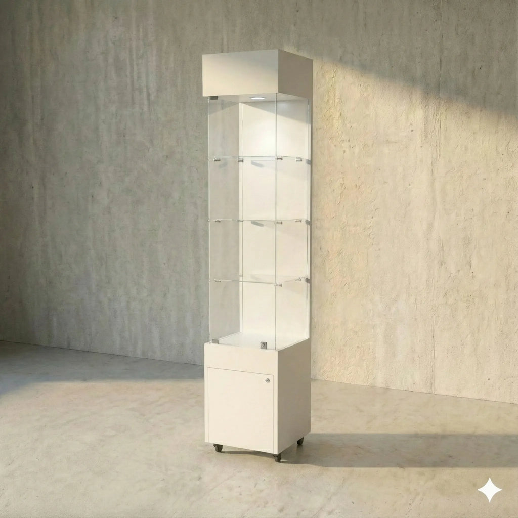Vitrina 40x40 Liso CB Blanco