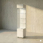Vitrina 40x40 Liso CB Blanco